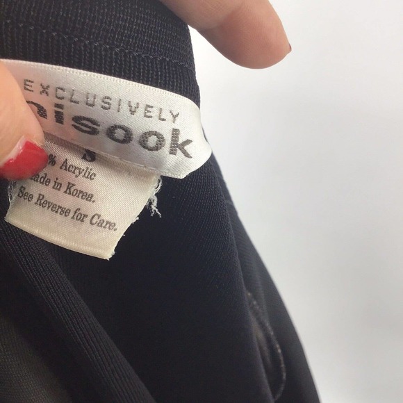 Misook Exclusively Small Button Front Cardigan Blue Black Colorblock Collared - Picture 8 of 12